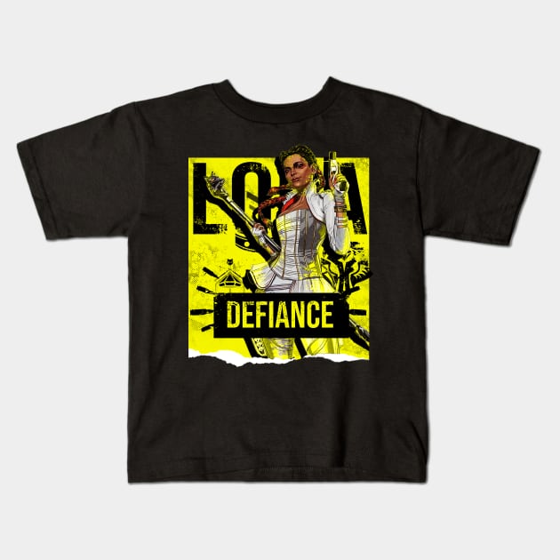 Apex Legends Loba Defiance Kids T-Shirt by LucioDarkTees